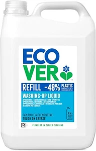 Ecover Washing Up Liquid Refill, Washing Up Soap, Tough on Grease and Grime 5L - Picture 1 of 4