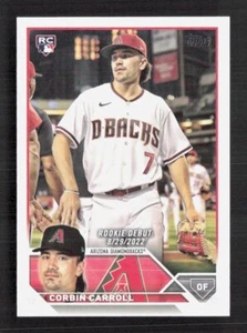 Corbin Carroll 2023 Topps aggiornamento debutto rookie US244 - Foto 1 di 2