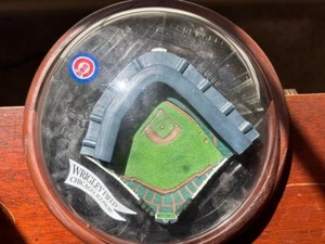 Vintage Chicago Cubs HOF Ernie Banks Signed Mini Wrigley Field Replica With COA - Picture 1 of 10