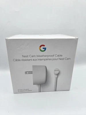 Google Outdoor Weatherproof Cable (33 feet/10-Meter) Nest Cam G9QR5, New in Box - Image 1 of 4