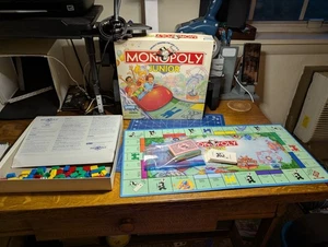 Monopoly Junior Board Game 1996 Parker Brothers Complete Vintage - Picture 1 of 7