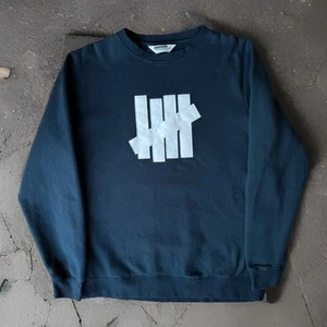 Undefeated Sweatshirt Large Navy Fleece Pullover Made in USA Los Angeles - Picture 1 of 8