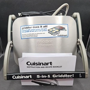 Cuisinart Griddler GR-4N Grill Panini Press Griddle 5 in 1 TESTED - Picture 1 of 17