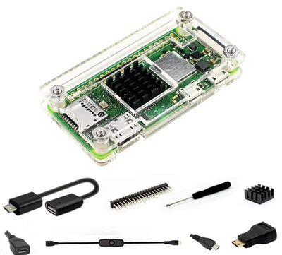 Raspberry Pi Zero 2 W Case Kit with Raspberry Pi Zero 2 W Case Power Supply - Image 1 of 4