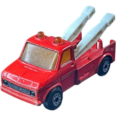 Camión de naufragio Ford Matchbox Lesney Superfast #61 rojo 1970 diecast Playworn Project Foto 1 de 4