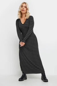 Yours Curve Women's Plus Size Ribbed Maxi Dress - Picture 1 of 7