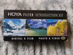 Hoya 72mm (UV / Circular Polarizer / Warm) 3 Introduction Filter Kit with Pouch - Picture 1 of 3