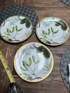 (3) 2004 Charter Club Home - “Fashion Buffet Gold” For Macy’s -9.25 Inch Plates - Picture 1 of 5