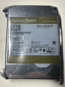 Disco duro interno WD 14TB Gold Enterprise SATA HDD WD142KRYZ Western Digital - Imagen 1 de 2