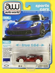 2024 Auto World - 2019 Chevy Corvette Z06 (UltraRed) - Chase, Premium Series - Picture 1 of 2