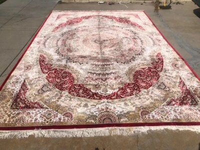 ALFOMBRA ORIENTAL DE SEDA SÚPER CALIDAD FINA TEJIDA A MANO  Foto 1 de 4