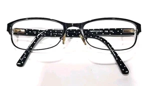 Kate Spade Ambrosette Black Metal White Oval Eyeglasses Frame 52-17 135 - Picture 1 of 5
