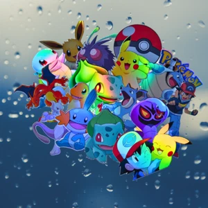pokemon holographic stickers - Picture 1 of 2