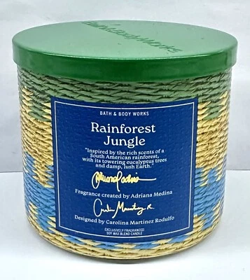 Vela perfumada Bath & Body Works 3-wick RAINFOREST JUNGLE - Imagem 1 de 2
