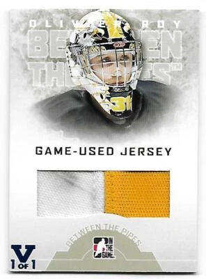 2008-09 Between The Pipes Jerseys #GUJ33 Olivier Roy 1/1 Vault 1 of 1 - Image 1 of 2