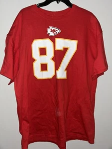 NFL TEAM APPAREL TRAVIS KELCE #87 KANSAS CITY CHIEFS T SHIRT SIZE 2XL - Picture 1 of 6