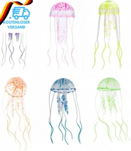 Aquarium Dekoration, Leuchtende Quallen, Künstliche Quallen, Aquarium Deko, 6PCS - Bild 1 von 12