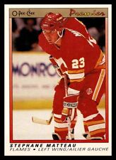 1990-91 O-Pee-Chee Premier #68 Stephane Matteau RC Rookie Calgary Flames
