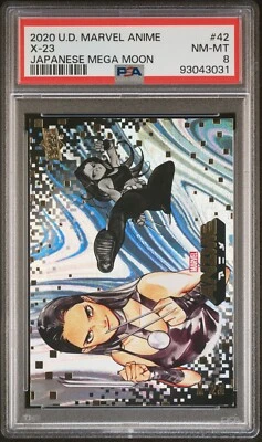 X-23 #42 2020 Upper Deck Marvel Anime Japanese Mega Moon PSA 8 - Image 1 of 2