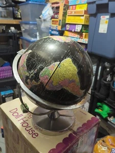 Vintage Encyclopedia Britannica 12" World Globe Replogle 1960's - Picture 1 of 12