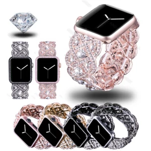 Bling Crystal Bracelet Watch Band Straps for Apple iWatch Series 7 6 5 4 3 2 SE - Picture 1 of 28