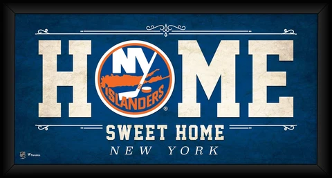 New York Islanders Framed 10" x 20" Home Sweet Home Collage Cover