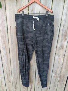 Todd Snyder + Champion Camo Jogger Sweatpants Black Gray French Terry 2XL XXL - Picture 1 of 11