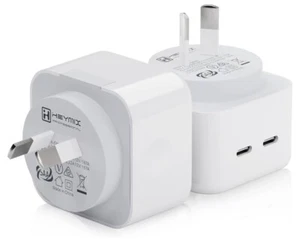 2x HEYMIX 40W Dual USB-C Chargers, 20W USB C Fast Charger, 2-Port Type-C - Picture 1 of 5