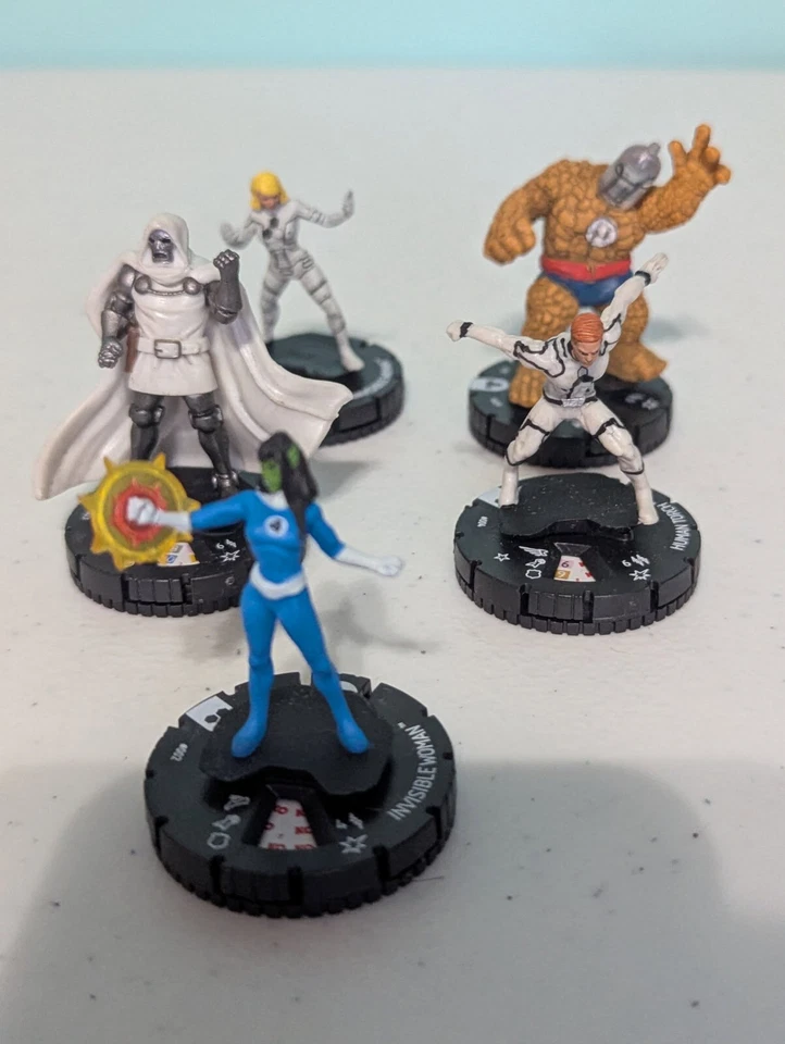 Wizkids 2020 lote de 5 figuras de acción en miniatura Fantastic Four Hero Clix Foto 1 de 4