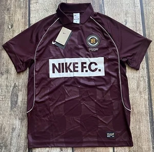 NIKE FC DRI-FIT FOOTBALL CLUB JERSEY FUTBOL SOCCER SHIRT MAROON MENS SMALL NEW - Picture 1 of 9