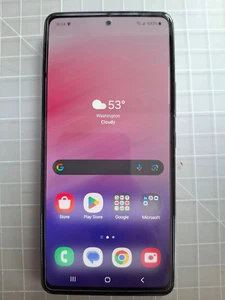 Samsung Galaxy A53 5G SM-A536U 128GB 6GB Unlocked Black - Light Shadow on Screen - Picture 1 of 2