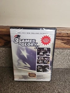 THE 2003 New England Patriots 3 Games To Glory II DVD Super Bowl XXXVIII 38 NEW - Picture 1 of 5