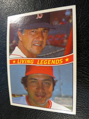 Donruss Set 1984, (B) Living Legends, Carl Yastrzemski/Johnny Bench, Excelente Foto 1 de 4
