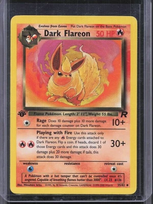 Dark Flareon Uncommon Team Rocket 35/82 NM - Image 1 of 2