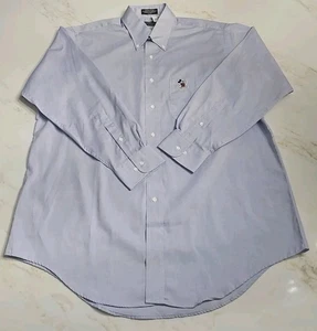 Camisa Oxford De Colección Walt Disney Mickey Mouse Azul Bolsillo Con Botones 16.5 32/33 Nueva Con Etiquetas - Imagen 1 de 12