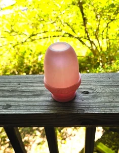 Fenton Pink Satin Glass Fairy Lamp - Picture 1 of 9
