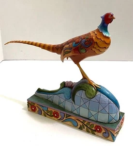 2010 JIM SHORE, HEARTWOOD CREEK, #4021434, PLEASANT PHEASANT, HANDMADE - Picture 1 of 1