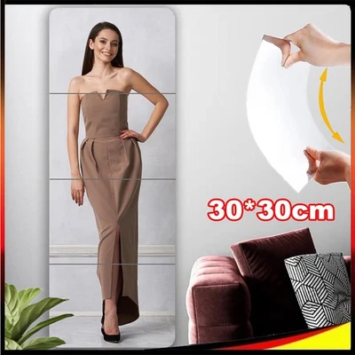 Acryl Spiegelfliesen Fliesenspiegel Wandspiegel Dekospiegel Set quadratisch DE - Bild 1 von 4