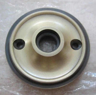 One 2-1/2" Classic Style Rosette w/ 5/8" Collar for Door Knobs, Antique Brass - Image 1 of 2