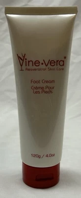 Crema de pies para el cuidado de la piel con manteca de karité 120 g/4 oz sellada nueva Vine Vera Resveratrol Foto 1 de 4