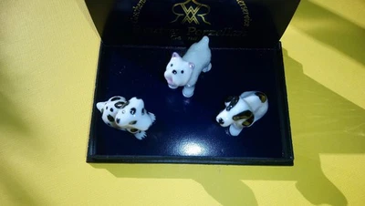 (R 59 )Reutter Porzellan für die Puppenstube Verschiedene Hunde 3 Stück - Bild 1 von 2
