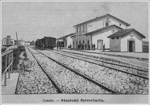 1902:Comiso,Stazione Ferroviaria.Ragusa Modica.Trinacria.Xilo+Passepartout.Etna - Imagen 1 de 1