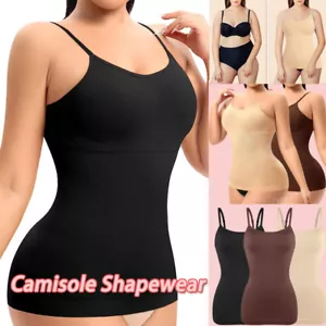 Women Camisole Shapewear Tank Tops Tummy Control Compression Shaping Vest Shaper - Picture 1 of 21