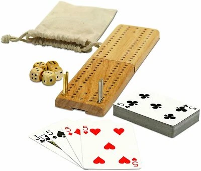 NEW Travel Size Cribbage Plastic Playing Cards Game Poker Solitaire - Image 1 of 4