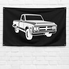 For GMC 1968 Pickup Truck Enthusiast 3x5 ft Flag Dad Birthday Gift Banner