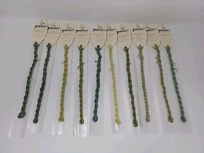Pearsall's Filoselle Embroidery Silk Floss 4m 6 Ply MADE ENGLAND Vintage Green J - Image 1 of 4