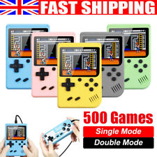 Blue Gameboy Built In 500 Classic Games Retro Video Game Console Kids Toys UK