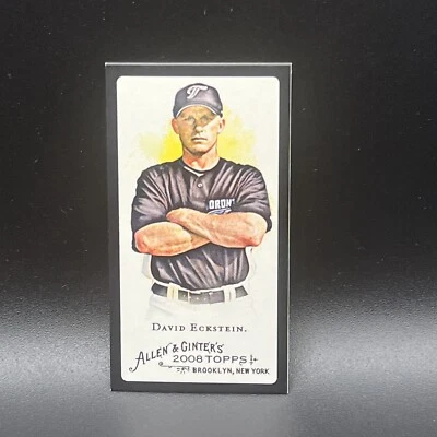 David Eckstein 2008 Topps Allen & Ginter's Mini Black Border #93 Blue Jays - Image 1 of 2