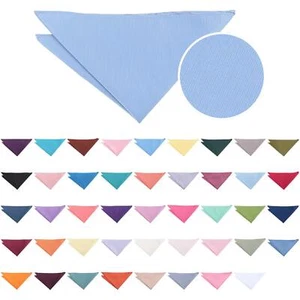 Mens Plain Twill Pocket Square Handkerchief Hanky Formal Casual Accessory by DQT - Picture 1 of 46