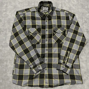 Dixxon Flannel Company Hemd Herren 2X schwarz gelb The Bolt kariert Buffalo Check - Bild 1 von 6